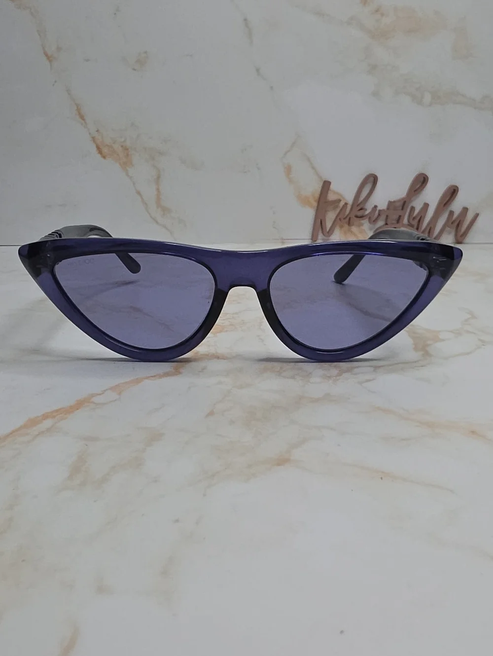 JIMMY CHOO X Sienna Miller sparks Purple cat-eye sunglasses New Without Case